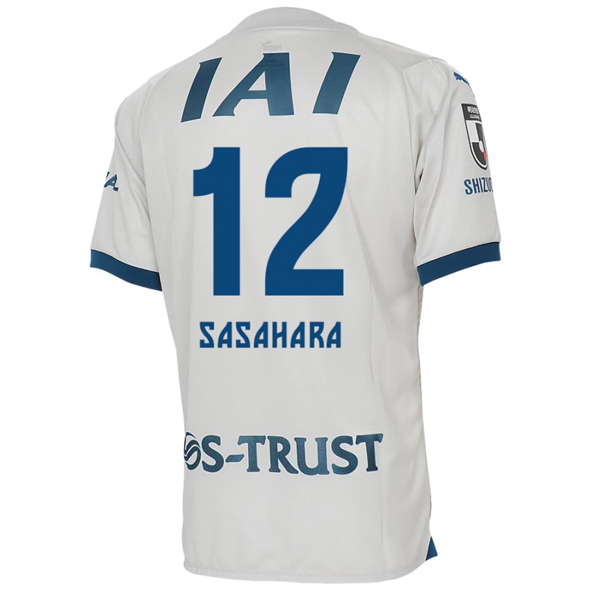 Niño Camiseta Kenshin Sasahara #12 Blanco Azul 2ª Equipación 2024/25 La Camisa Chile