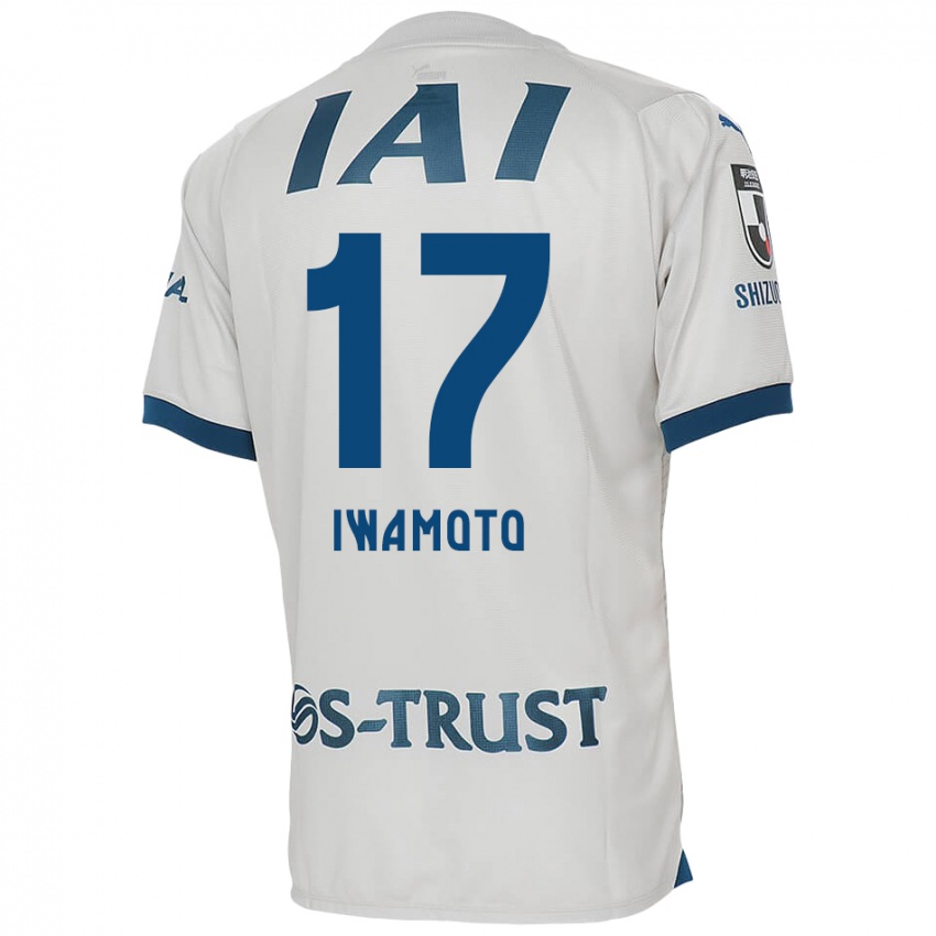 Niño Camiseta Shogo Iwamoto #17 Blanco Azul 2ª Equipación 2024/25 La Camisa Chile