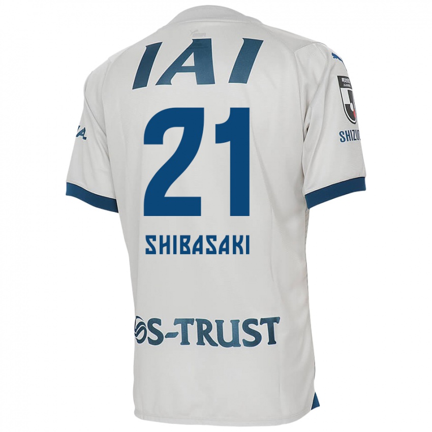 Niño Camiseta Kaito Shibasaki #21 Blanco Azul 2ª Equipación 2024/25 La Camisa Chile