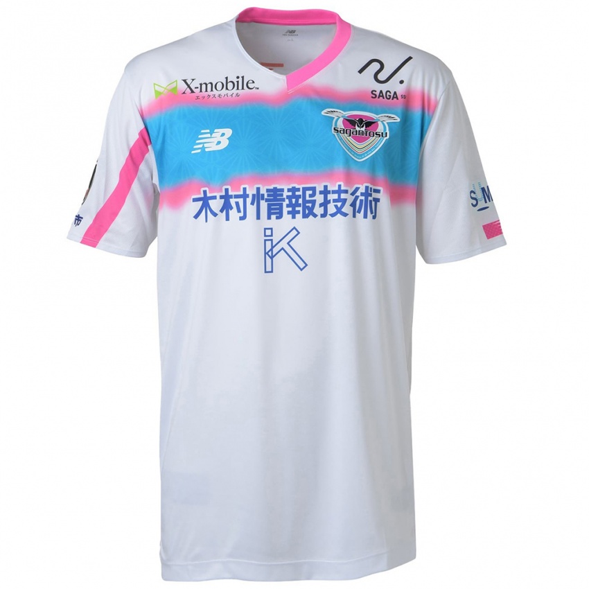 Niño Camiseta Wataru Harada #42 Blanco Azul Rosa 2ª Equipación 2024/25 La Camisa Chile