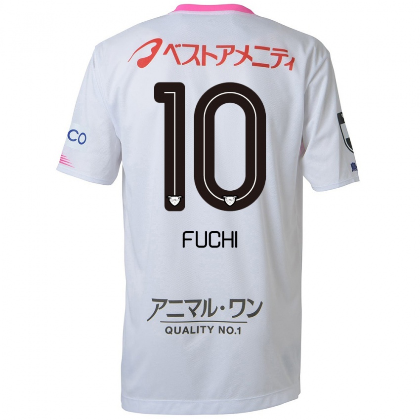 Niño Camiseta Fuchi Honda #10 Blanco Azul Rosa 2ª Equipación 2024/25 La Camisa Chile