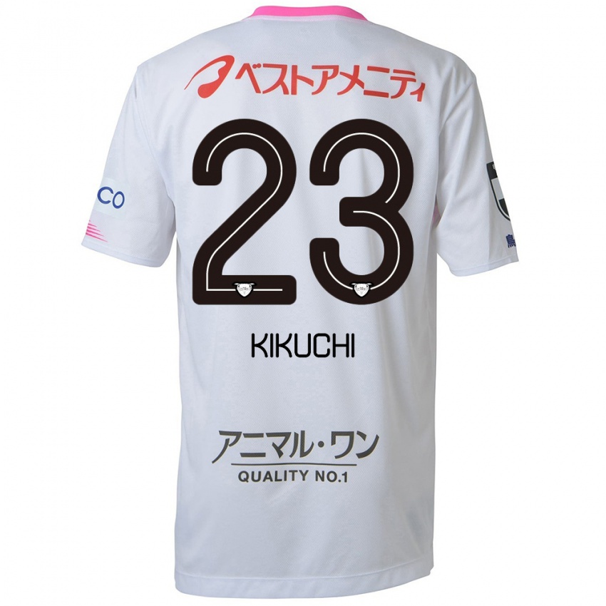 Niño Camiseta Taichi Kikuchi #23 Blanco Azul Rosa 2ª Equipación 2024/25 La Camisa Chile