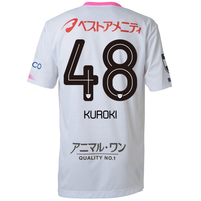 Niño Camiseta Yuya Kuroki #48 Blanco Azul Rosa 2ª Equipación 2024/25 La Camisa Chile