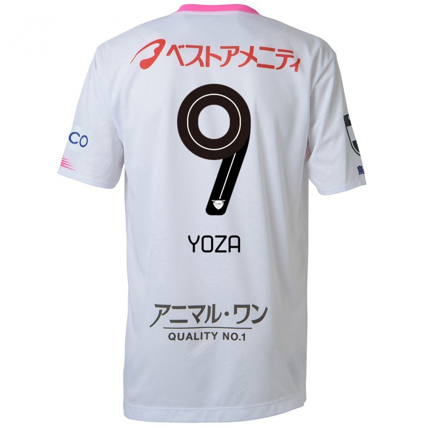 Niño Camiseta Tomomichi Yoza #9 Blanco Azul Rosa 2ª Equipación 2024/25 La Camisa Chile