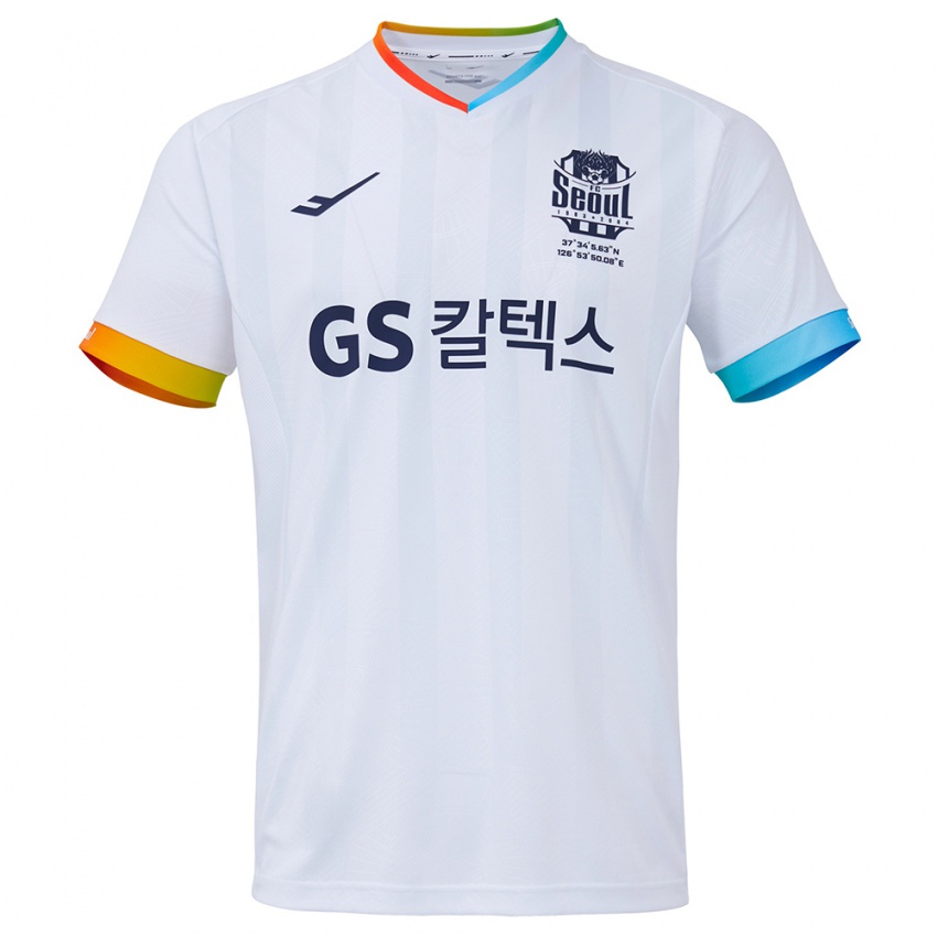 Niño Camiseta Hyun-Woong Jeong #31 Blanco Azul 2ª Equipación 2024/25 La Camisa Chile