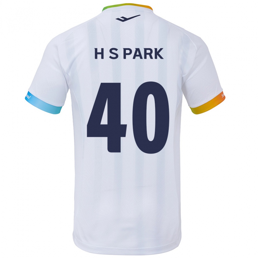 Niño Camiseta Seong-Hun Park #40 Blanco Azul 2ª Equipación 2024/25 La Camisa Chile