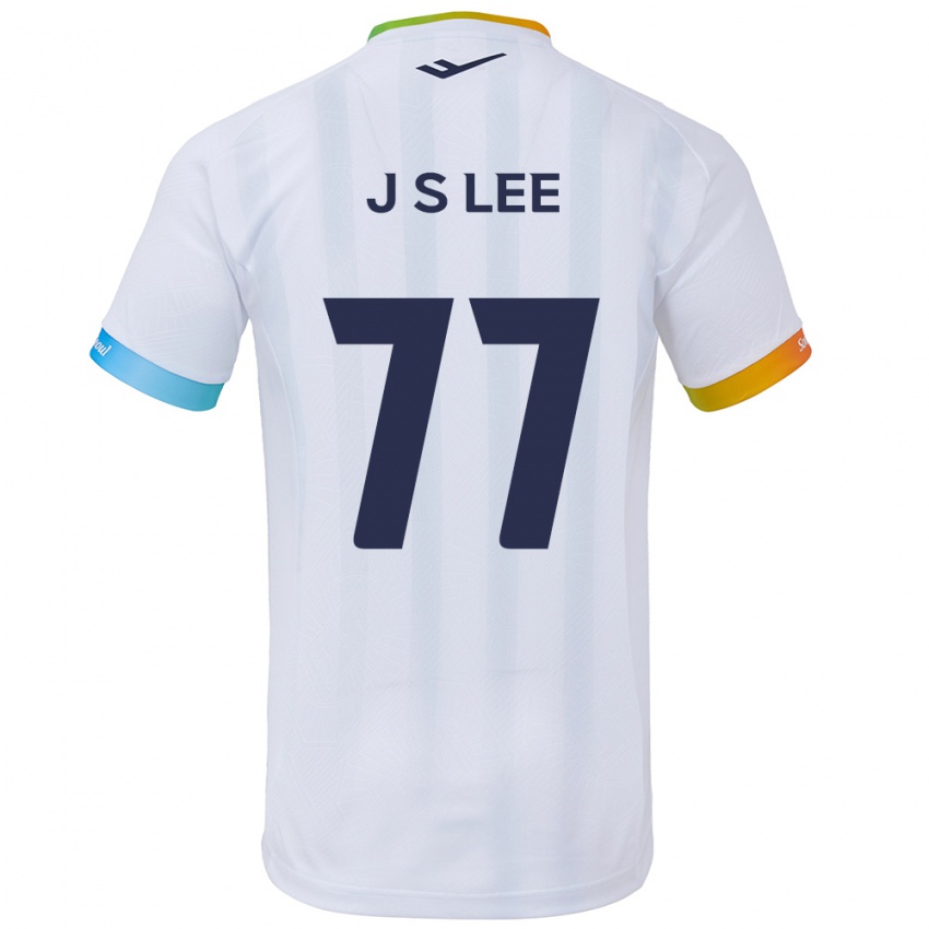 Niño Camiseta Seung-Joon Lee #77 Blanco Azul 2ª Equipación 2024/25 La Camisa Chile