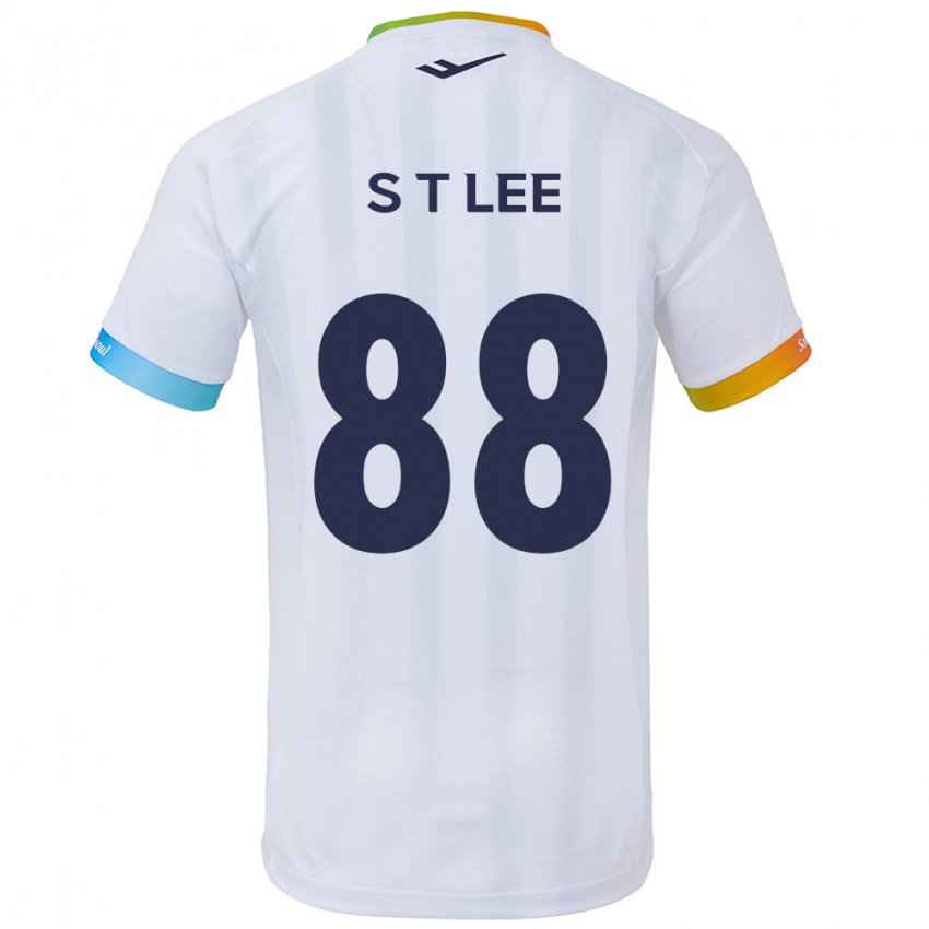 Niño Camiseta Tae-Seok Lee #88 Blanco Azul 2ª Equipación 2024/25 La Camisa Chile