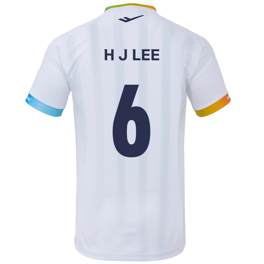 Niño Camiseta Ju-Hwan Lee #6 Blanco Azul 2ª Equipación 2024/25 La Camisa Chile