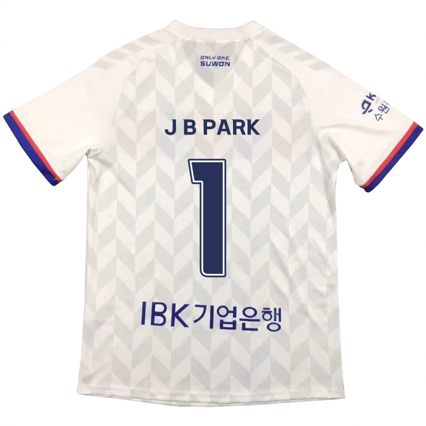 Niño Camiseta Bae-Jong Park #1 Blanco Azul 2ª Equipación 2024/25 La Camisa Chile