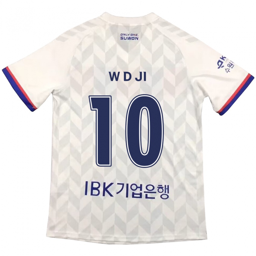 Niño Camiseta Dong-Won Ji #10 Blanco Azul 2ª Equipación 2024/25 La Camisa Chile