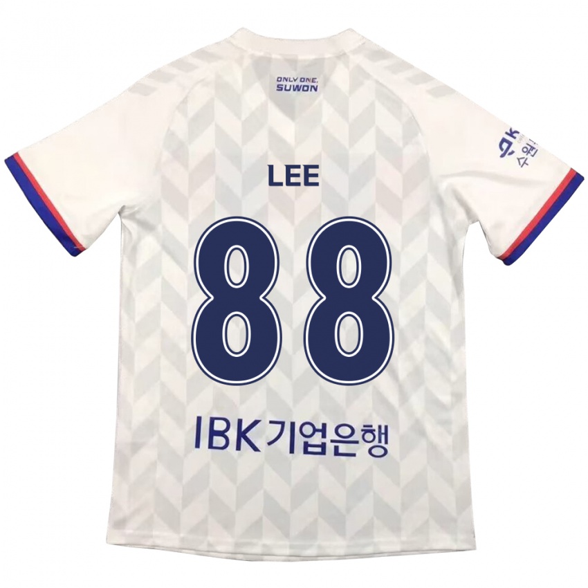 Niño Camiseta Yong Lee #88 Blanco Azul 2ª Equipación 2024/25 La Camisa Chile