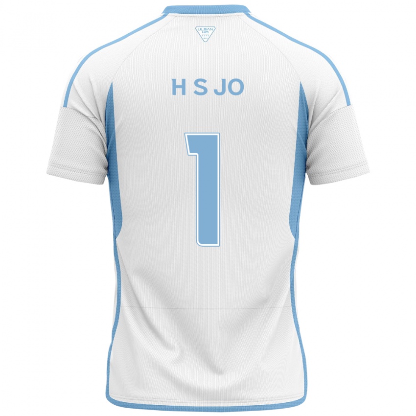 Niño Camiseta Su-Hyeok Jo #1 Blanco Azul 2ª Equipación 2024/25 La Camisa Chile