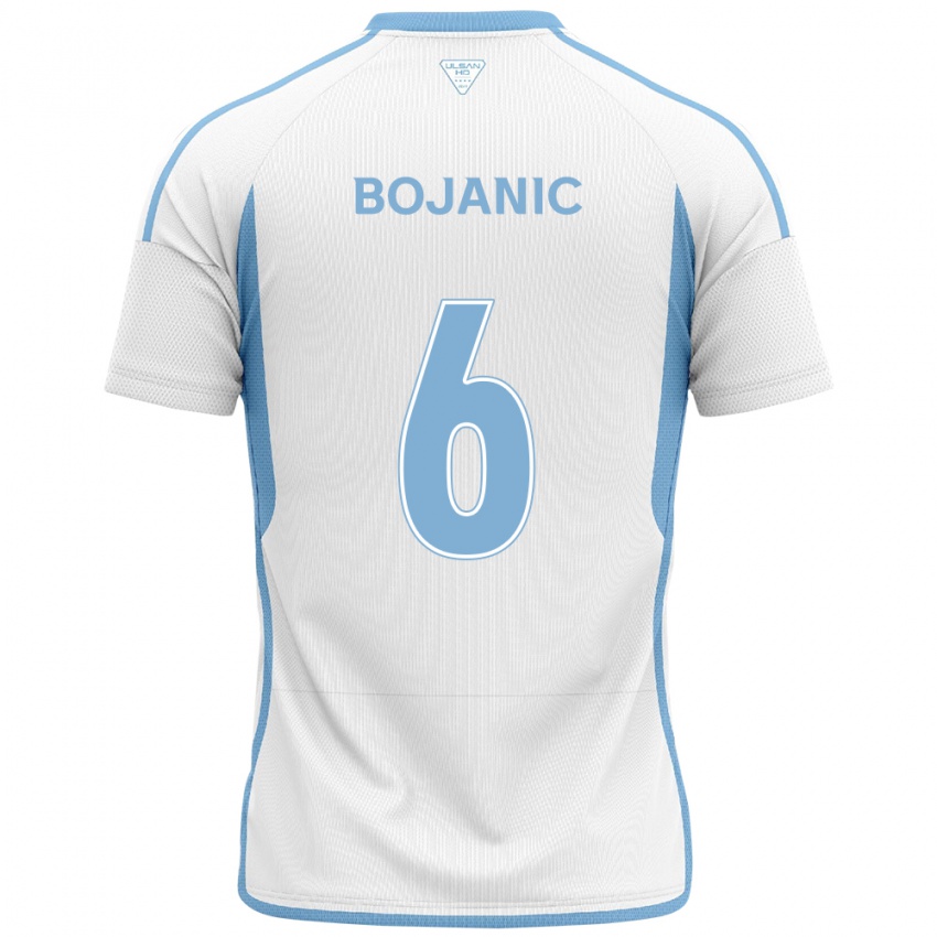 Niño Camiseta Darijan Bojanic #6 Blanco Azul 2ª Equipación 2024/25 La Camisa Chile