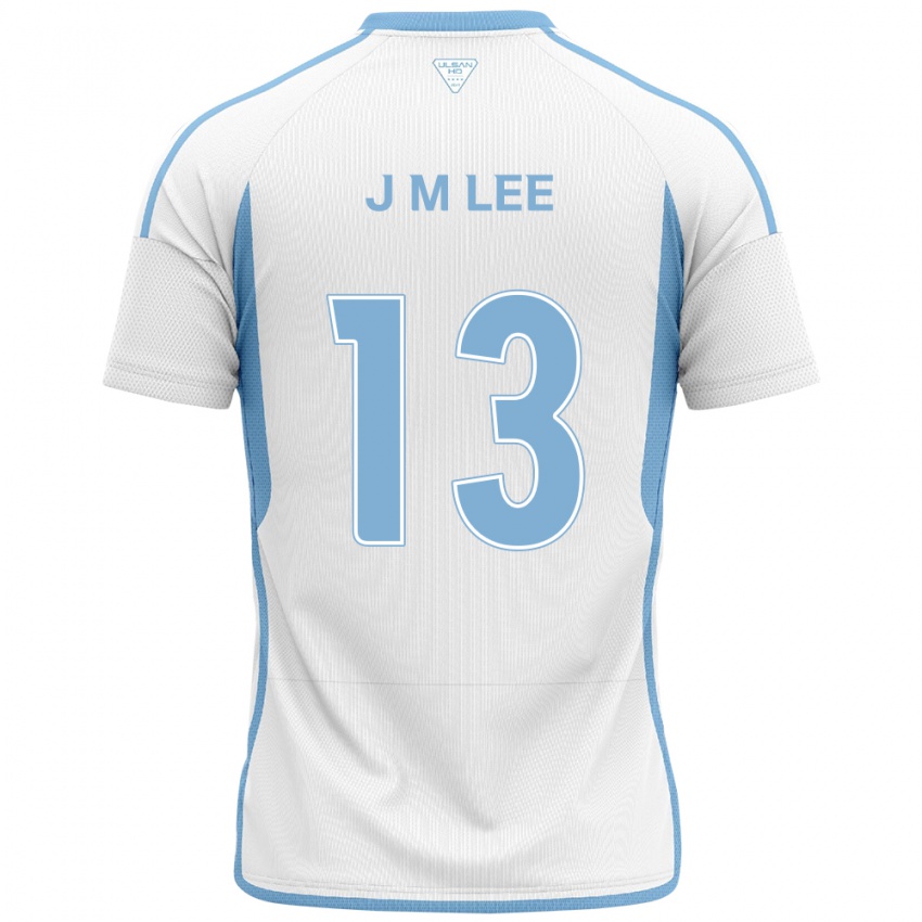 Niño Camiseta Myung-Jae Lee #13 Blanco Azul 2ª Equipación 2024/25 La Camisa Chile