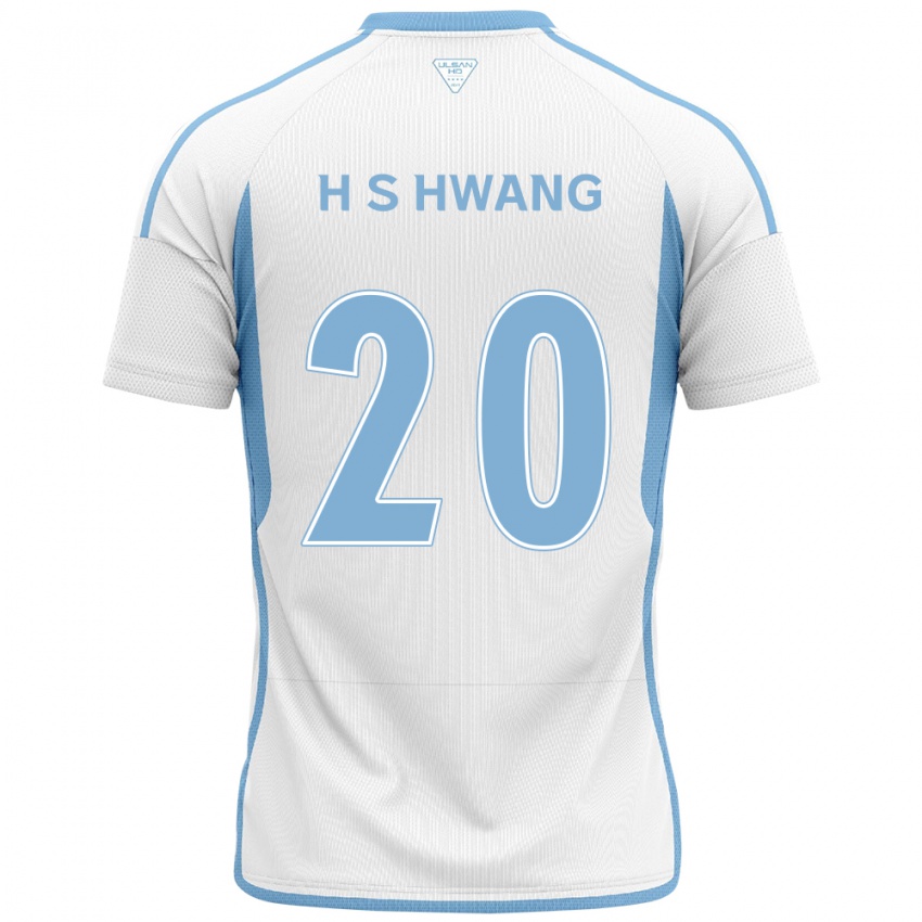 Niño Camiseta Seok-Ho Hwang #20 Blanco Azul 2ª Equipación 2024/25 La Camisa Chile