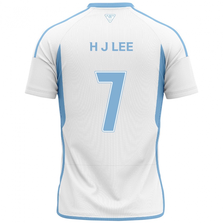 Niño Camiseta Jae-Hun Lee #7 Blanco Azul 2ª Equipación 2024/25 La Camisa Chile