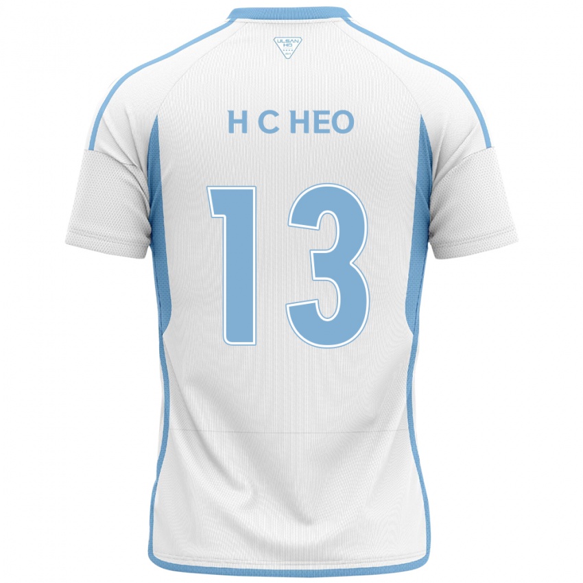 Niño Camiseta Chan-Hoe Heo #13 Blanco Azul 2ª Equipación 2024/25 La Camisa Chile