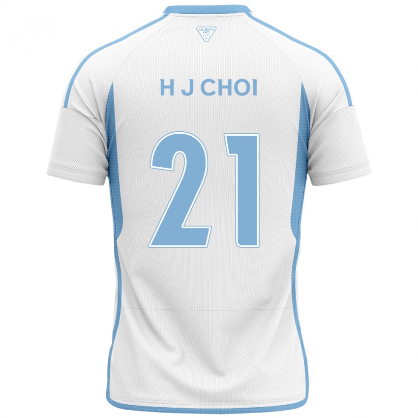 Niño Camiseta Ju-Ho Choi #21 Blanco Azul 2ª Equipación 2024/25 La Camisa Chile