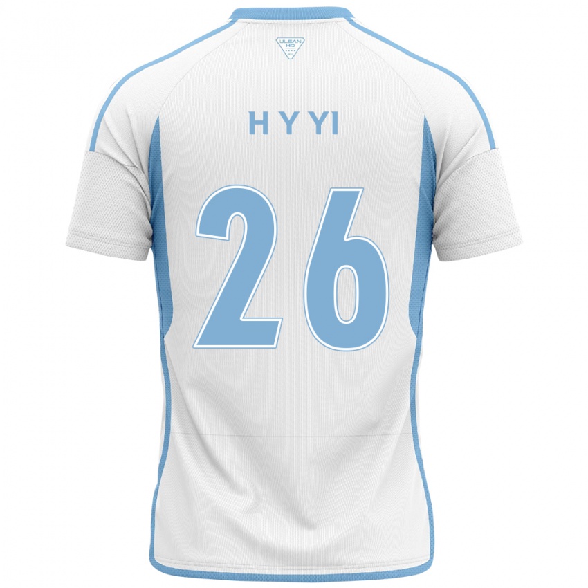 Niño Camiseta Yong-Hyeon Yi #26 Blanco Azul 2ª Equipación 2024/25 La Camisa Chile