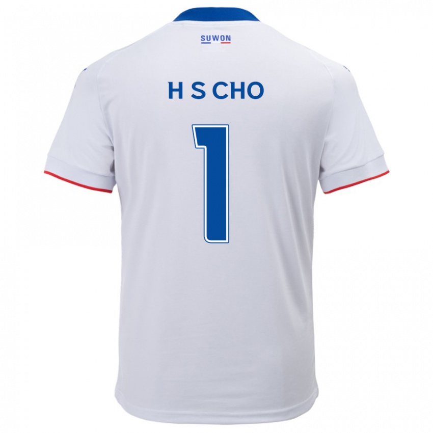 Niño Camiseta Sung-Hoon Cho #1 Blanco Azul 2ª Equipación 2024/25 La Camisa Chile