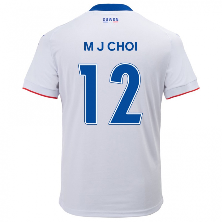 Niño Camiseta Ji-Moog Choi #12 Blanco Azul 2ª Equipación 2024/25 La Camisa Chile