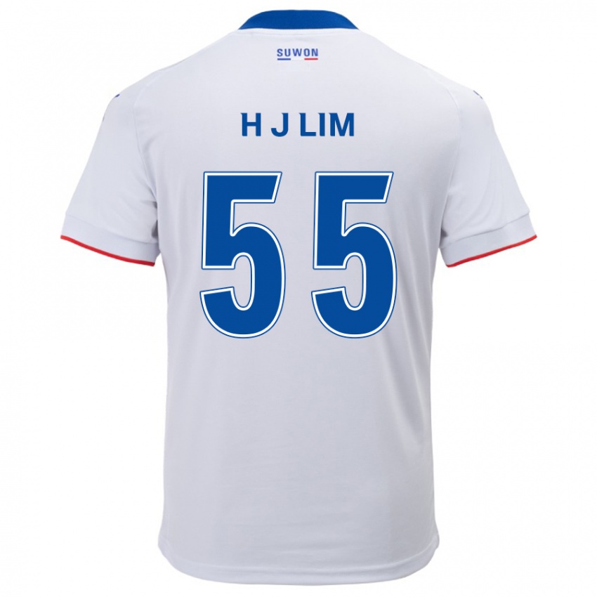 Niño Camiseta Ji-Hoon Lim #55 Blanco Azul 2ª Equipación 2024/25 La Camisa Chile