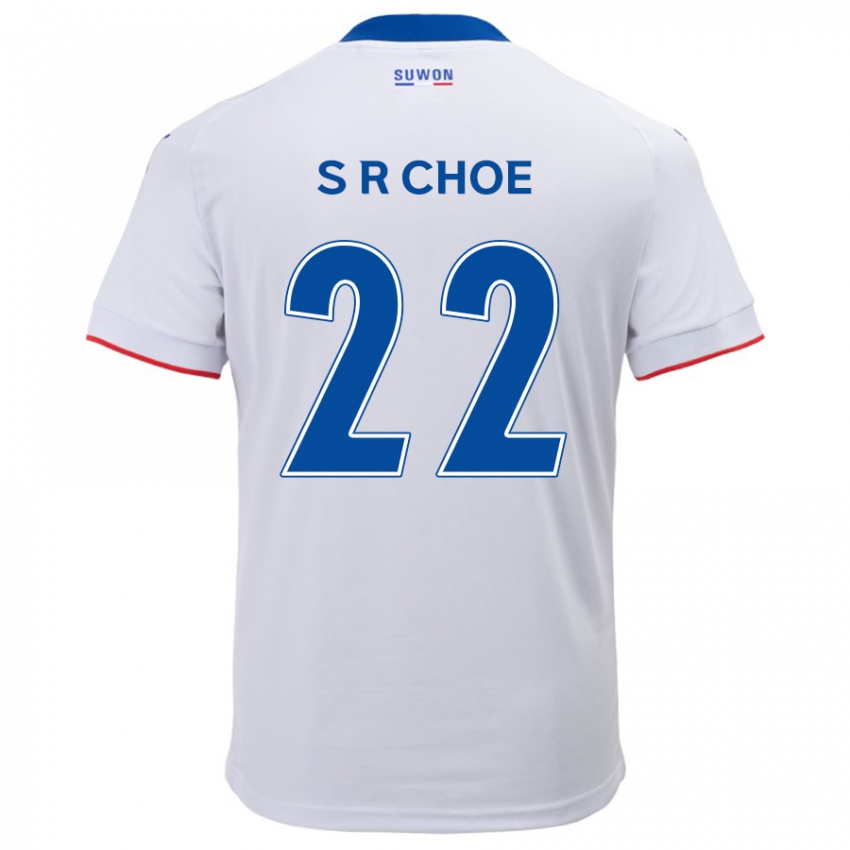 Niño Camiseta Ryun-Seong Choe #22 Blanco Azul 2ª Equipación 2024/25 La Camisa Chile