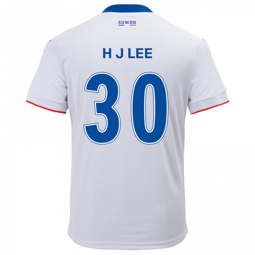 Niño Camiseta Ji-Ho Lee #30 Blanco Azul 2ª Equipación 2024/25 La Camisa Chile