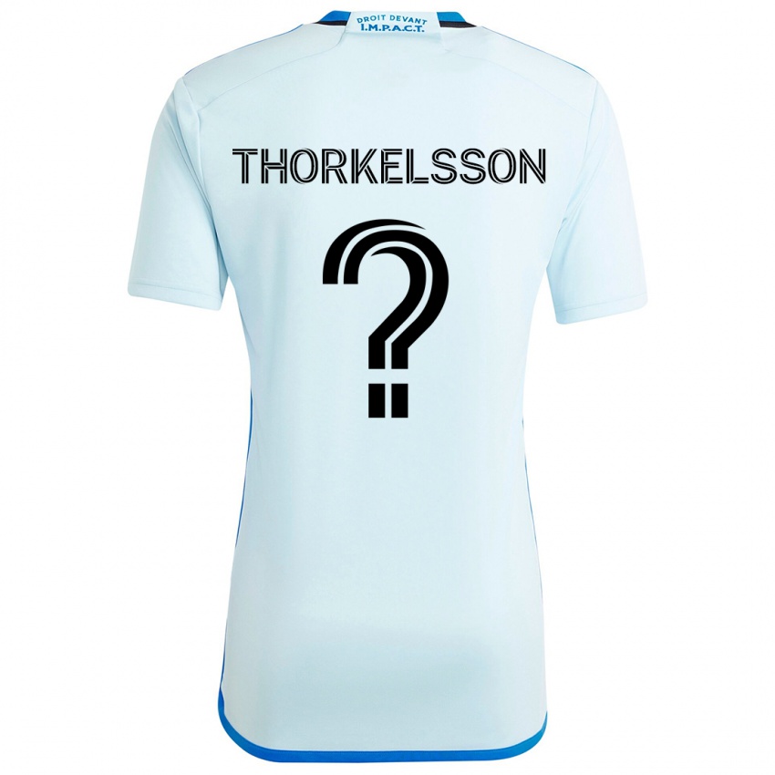 Niño Camiseta Róbert Orri Thorkelsson #0 Azul Hielo 2ª Equipación 2024/25 La Camisa Chile