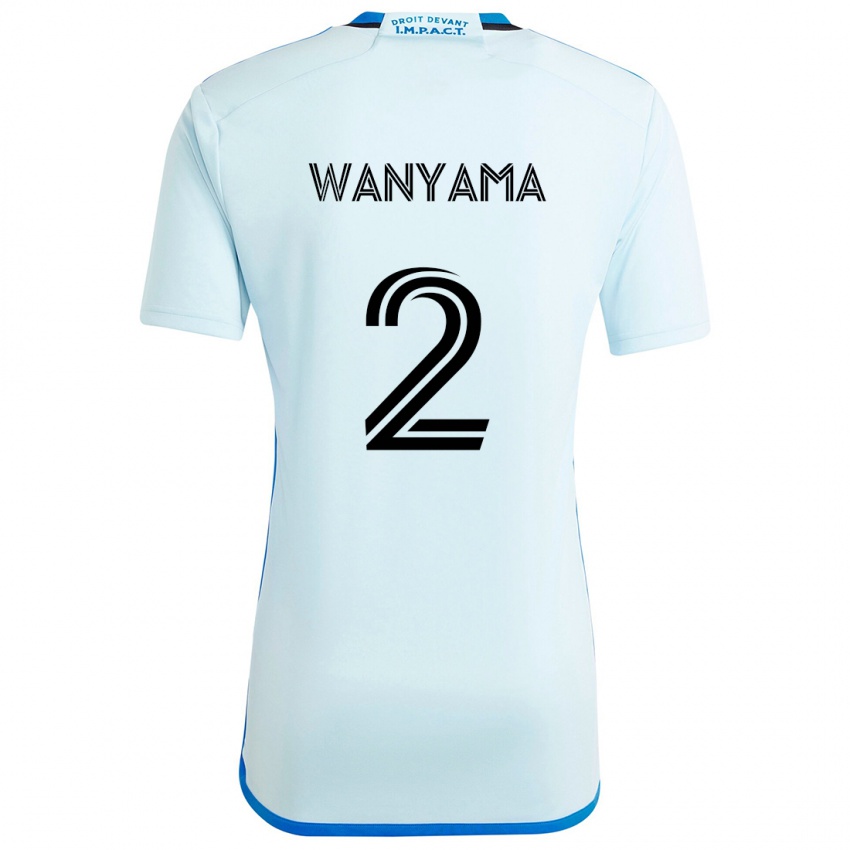 Niño Camiseta Victor Wanyama #2 Azul Hielo 2ª Equipación 2024/25 La Camisa Chile