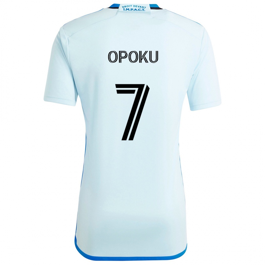 Niño Camiseta Kwadwo Opoku #7 Azul Hielo 2ª Equipación 2024/25 La Camisa Chile