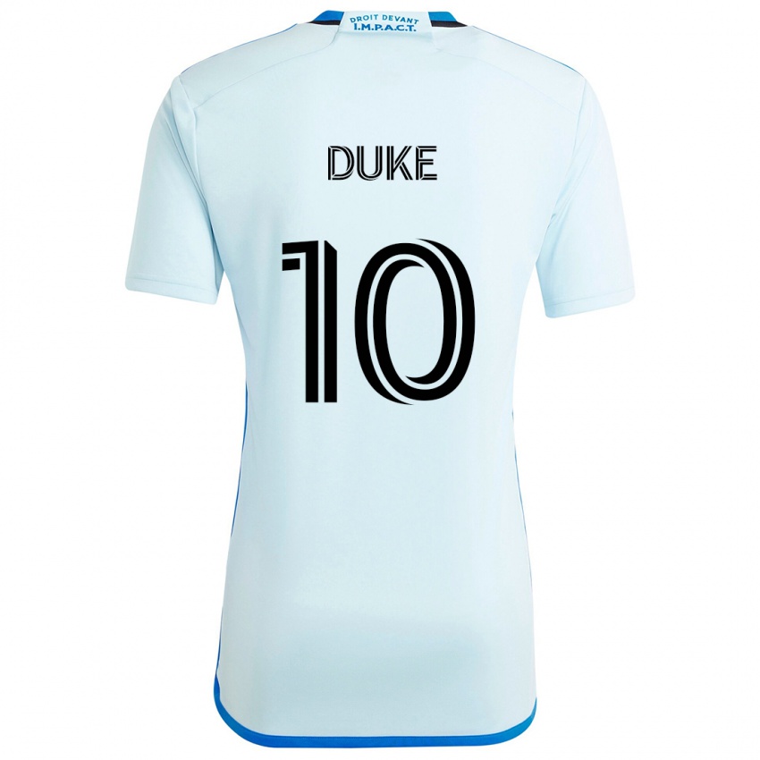 Niño Camiseta Bryce Duke #10 Azul Hielo 2ª Equipación 2024/25 La Camisa Chile