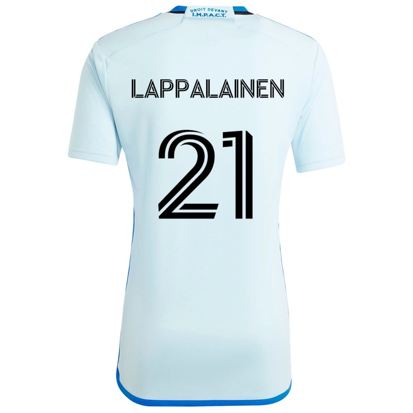 Niño Camiseta Lassi Lappalainen #21 Azul Hielo 2ª Equipación 2024/25 La Camisa Chile