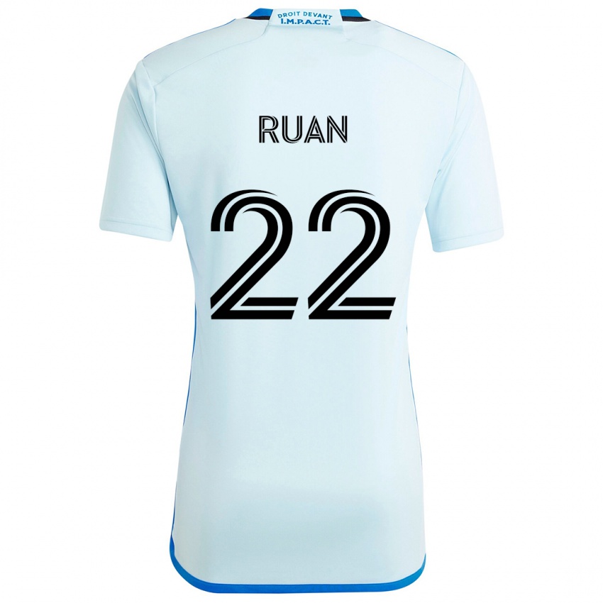 Niño Camiseta Ruan #22 Azul Hielo 2ª Equipación 2024/25 La Camisa Chile