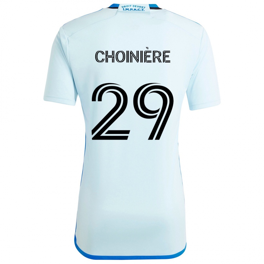 Niño Camiseta Mathieu Choinière #29 Azul Hielo 2ª Equipación 2024/25 La Camisa Chile