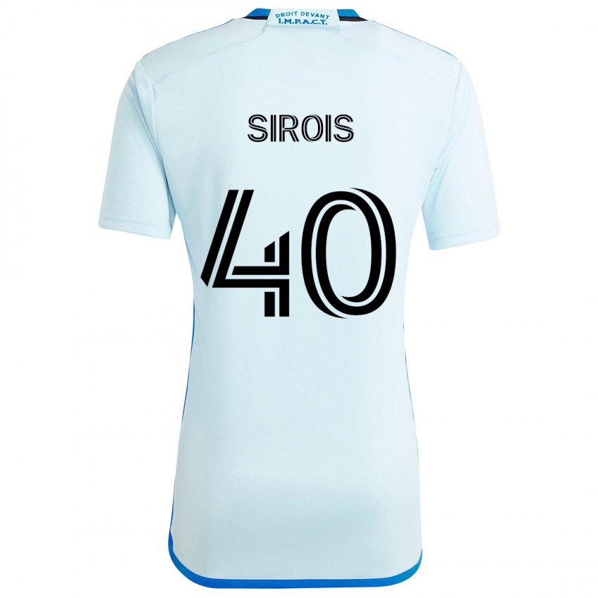 Niño Camiseta Jonathan Sirois #40 Azul Hielo 2ª Equipación 2024/25 La Camisa Chile