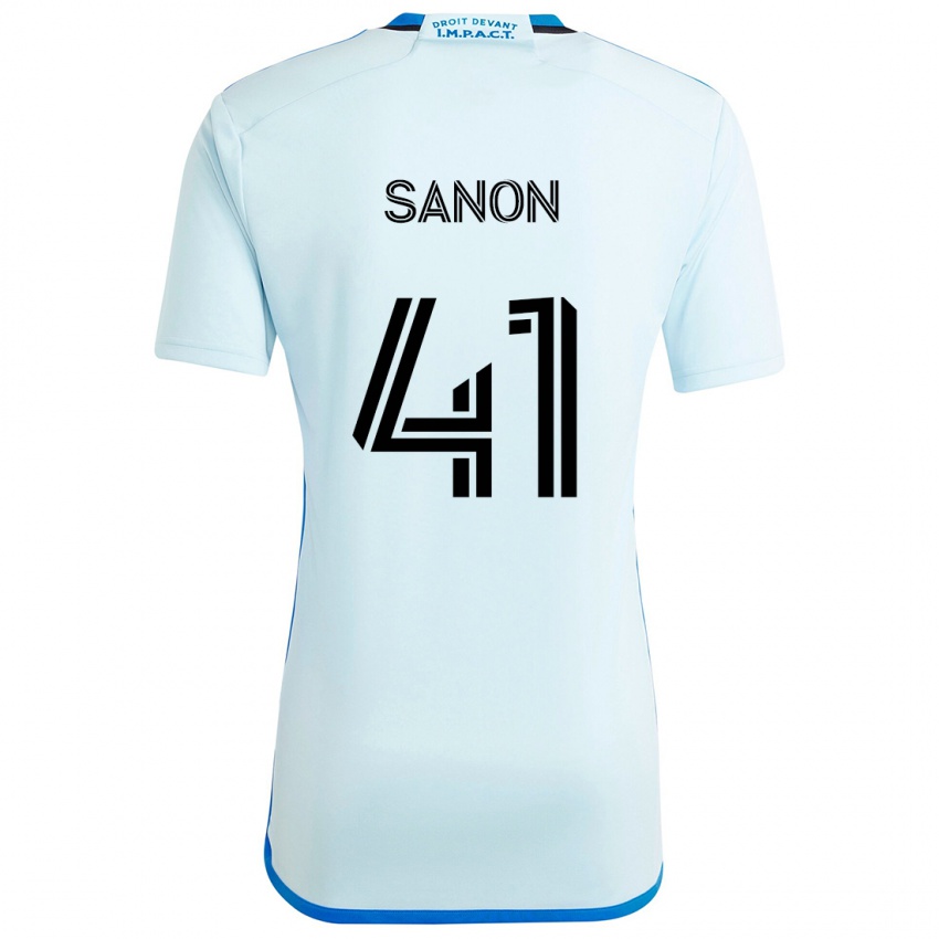 Niño Camiseta Jérémy Sanon #41 Azul Hielo 2ª Equipación 2024/25 La Camisa Chile