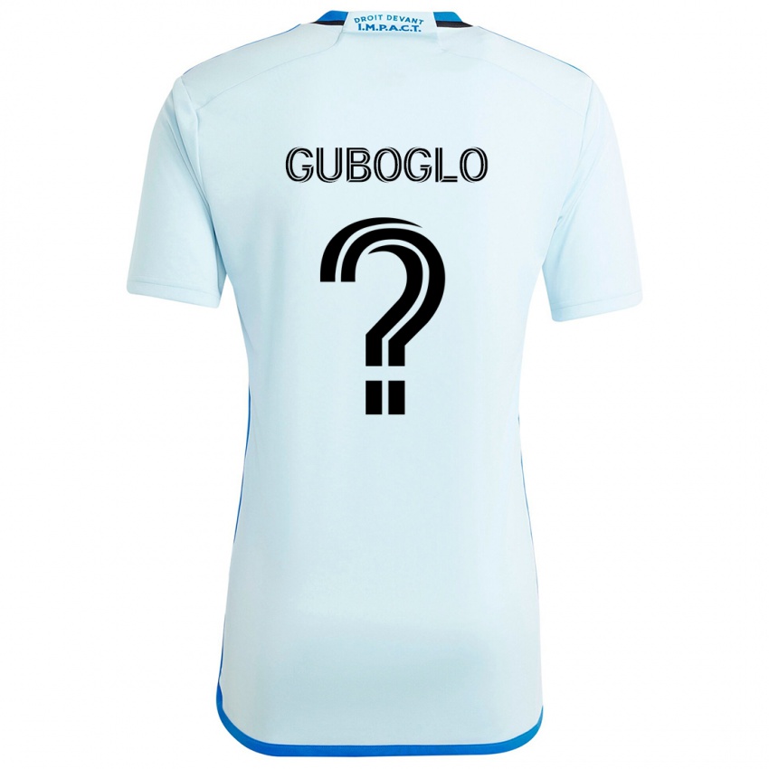 Niño Camiseta Yuri Guboglo #0 Azul Hielo 2ª Equipación 2024/25 La Camisa Chile