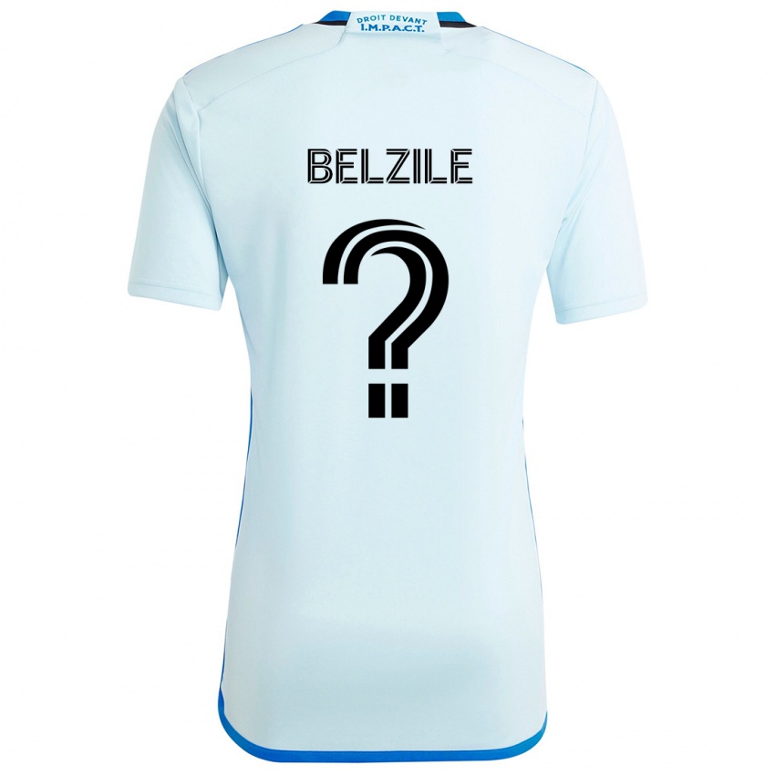 Niño Camiseta Jean-Christophe Belzile #0 Azul Hielo 2ª Equipación 2024/25 La Camisa Chile