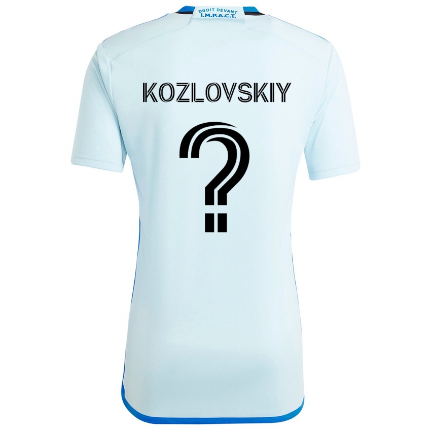 Niño Camiseta Sergei Kozlovskiy #0 Azul Hielo 2ª Equipación 2024/25 La Camisa Chile