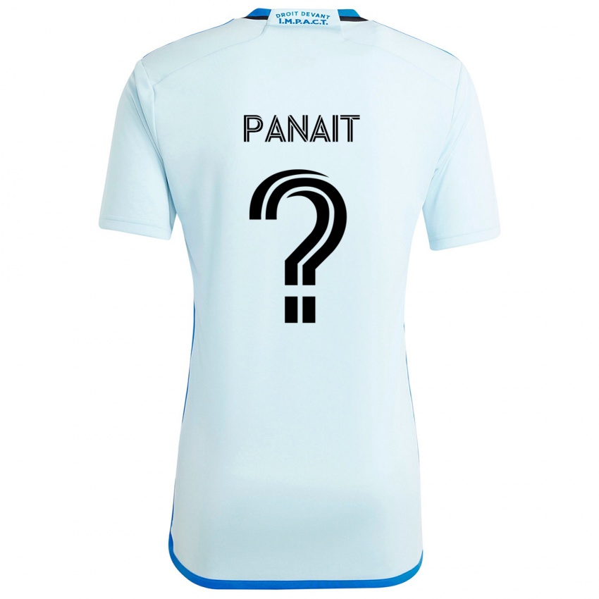 Niño Camiseta Daniel Panait #0 Azul Hielo 2ª Equipación 2024/25 La Camisa Chile