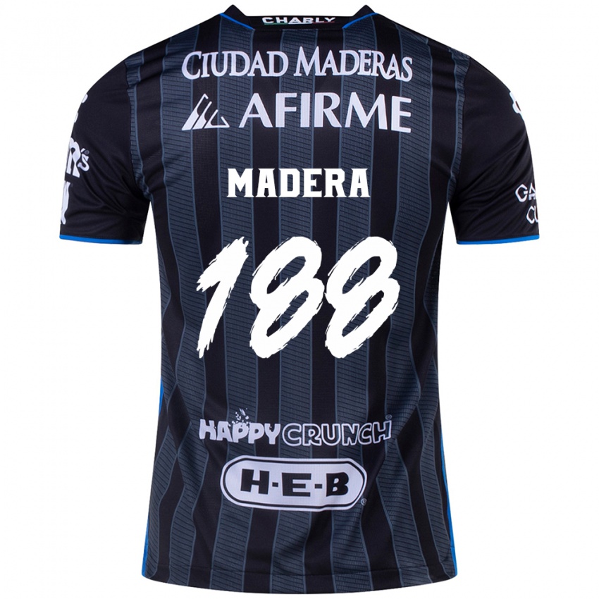 Niño Camiseta Héctor Madera #188 Blanco Negro 2ª Equipación 2024/25 La Camisa Chile