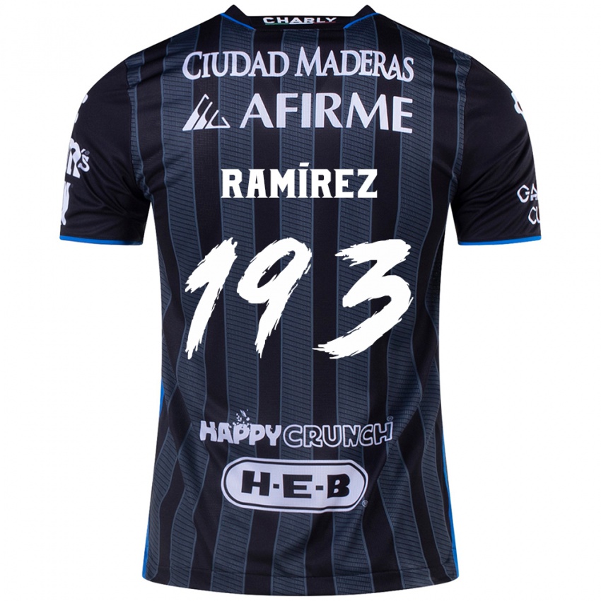 Niño Camiseta Ángel Ramírez #193 Blanco Negro 2ª Equipación 2024/25 La Camisa Chile