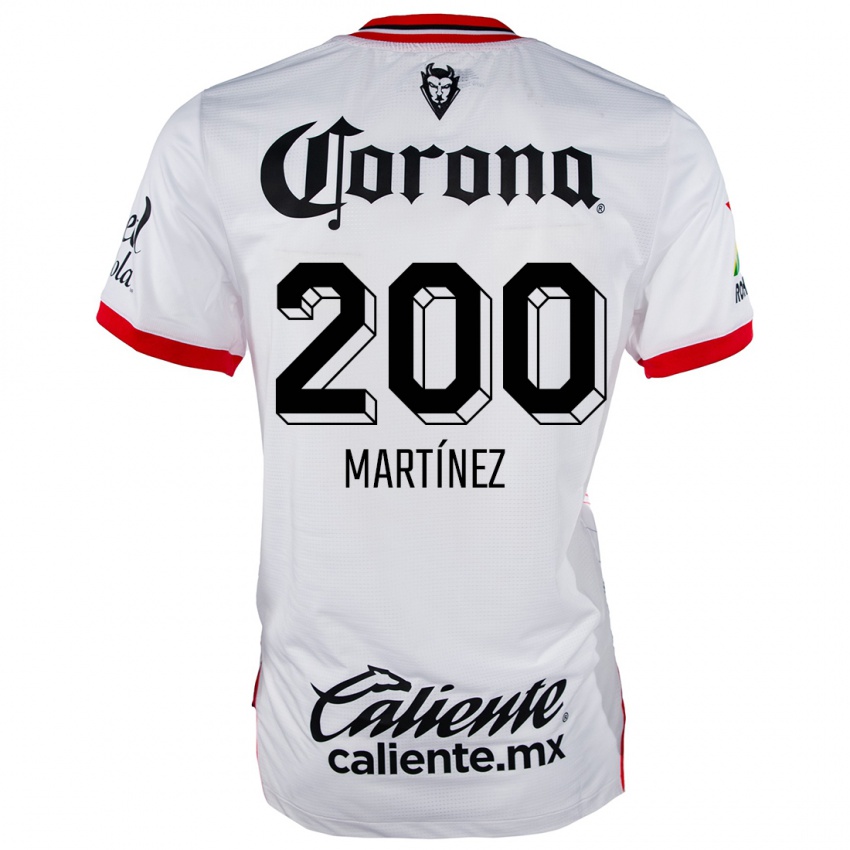 Niño Camiseta Edgar Martínez #200 Blanco Rojo 2ª Equipación 2024/25 La Camisa Chile