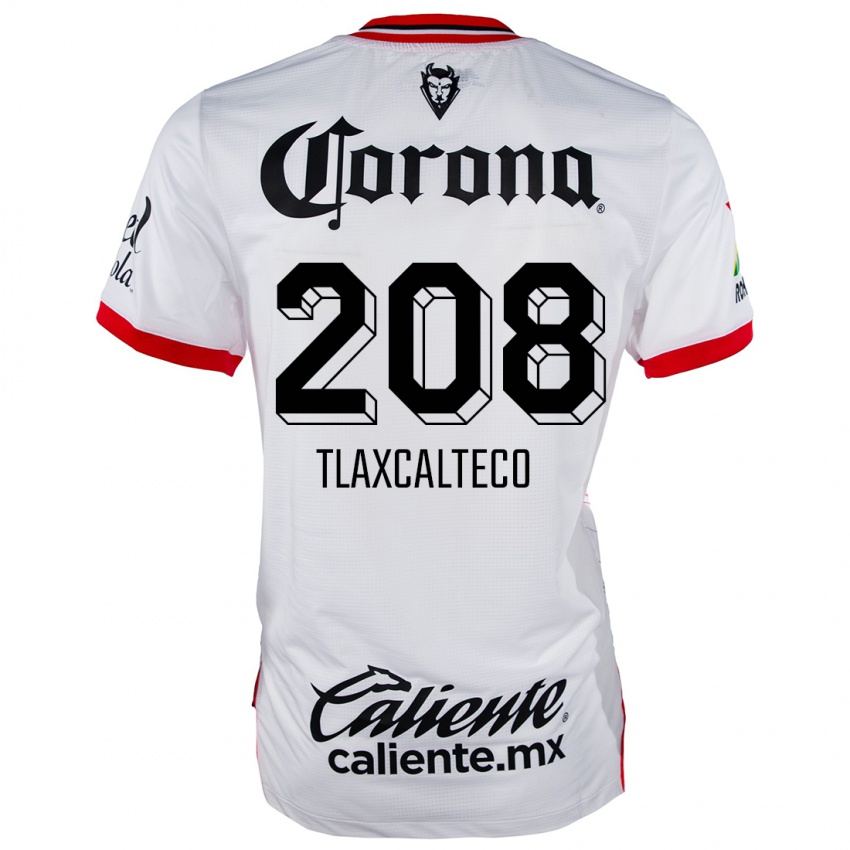 Niño Camiseta Sait Tlaxcalteco #208 Blanco Rojo 2ª Equipación 2024/25 La Camisa Chile