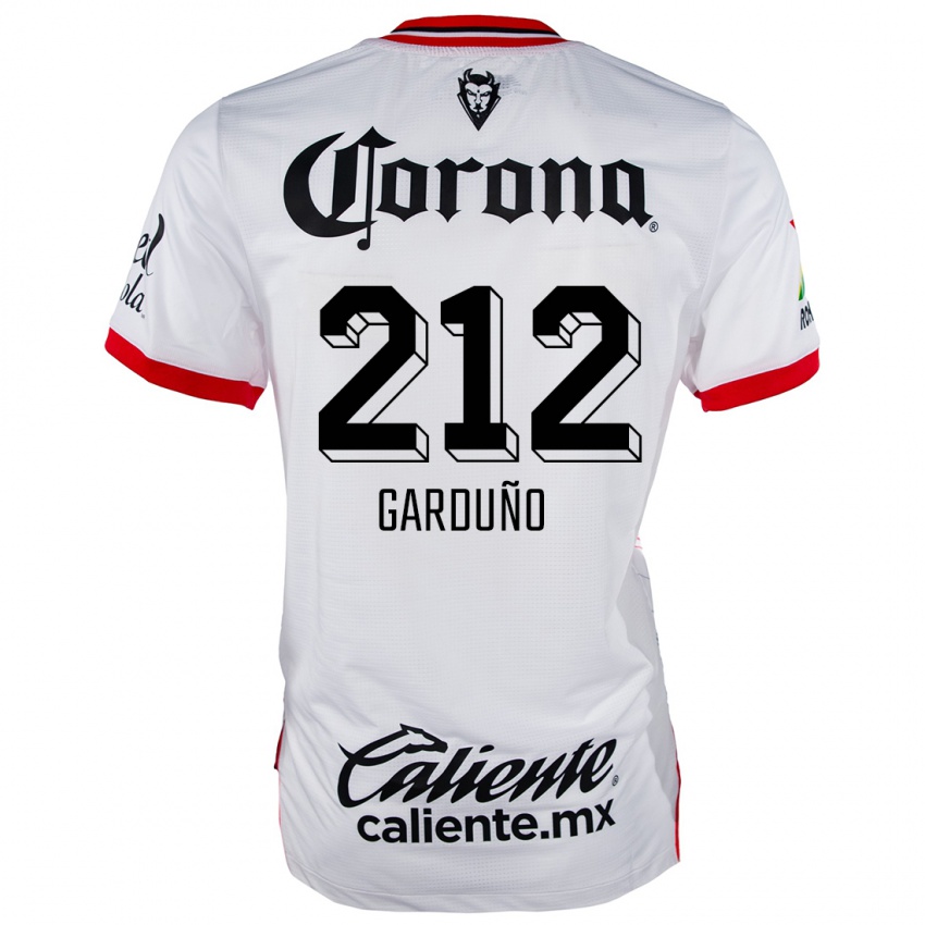 Niño Camiseta Carlos Garduño #212 Blanco Rojo 2ª Equipación 2024/25 La Camisa Chile