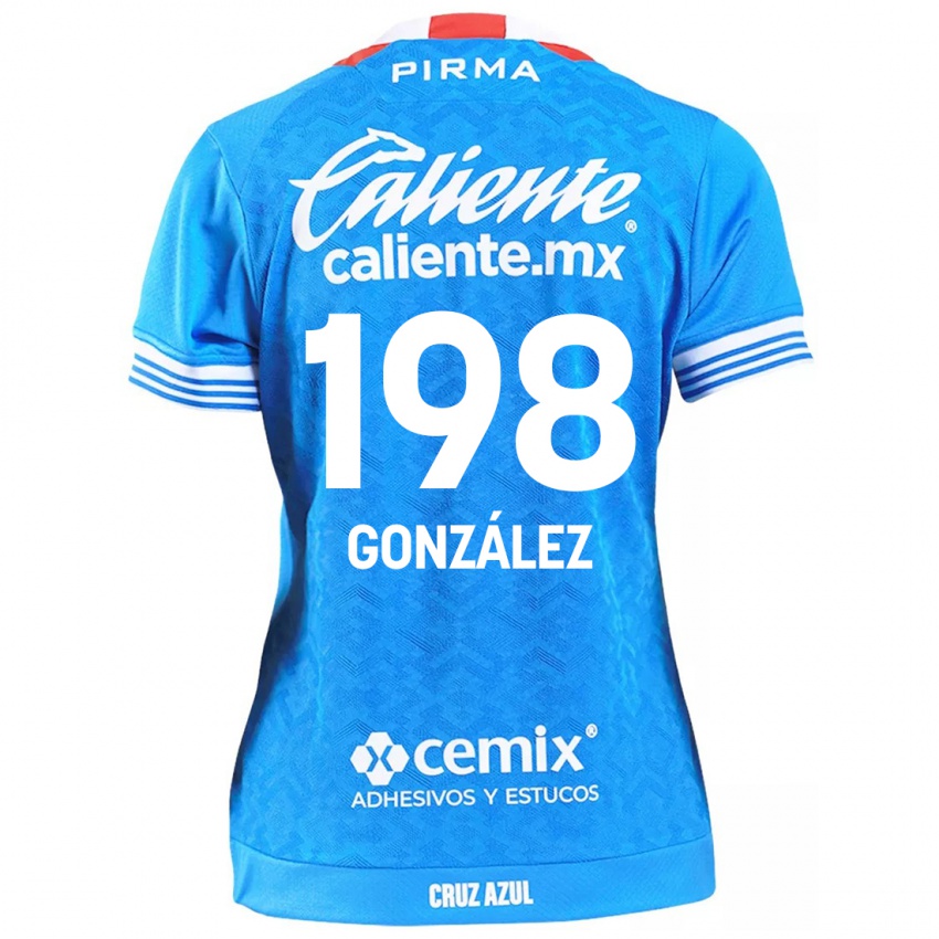 Hombre Camiseta Kenneth González #198 Cielo Azul 1ª Equipación 2024/25 La Camisa Chile