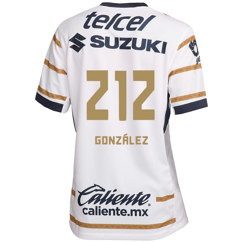 Hombre Camiseta José González #212 Obsidiana Blanca 1ª Equipación 2024/25 La Camisa Chile