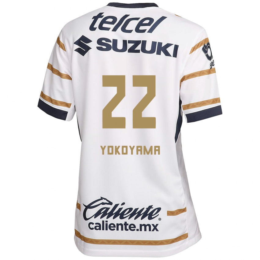 Hombre Camiseta Akemi Yokoyama #22 Obsidiana Blanca 1ª Equipación 2024/25 La Camisa Chile